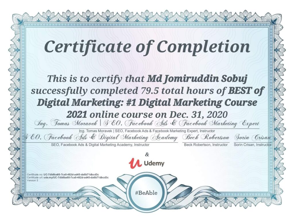 Best of Digital Marketing - Udemy